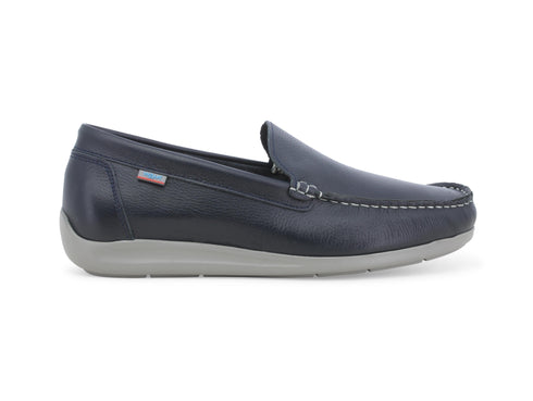 Melluso Mocassino Uomo WALK  con Suola Flessibile Tomaia Pelle Blu U18030-243701